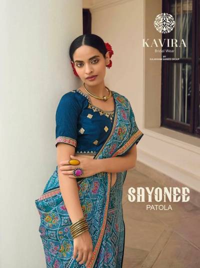 Sayonee Patola By Kavira Designer Sequence Partywear Saree Collection